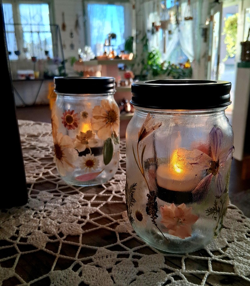 Handcrafted Artisan Wildflower Lanterns